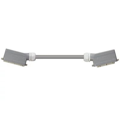Han 24B Connector housing (pin) to Han 24B Connector housing (socket), Single locking lever on both sides, angled, PVC 12.5 x d