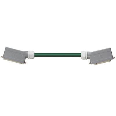 Han 24B Connector housing (pin) to Han 24B Connector housing (socket), Single locking lever on both sides, angled, PVC 6.8 x d