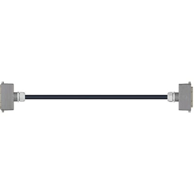 Han 24B Connector housing (pin) to Han 24B Connector housing (socket), Single locking lever on both sides, straight, PVC 12.5 x d