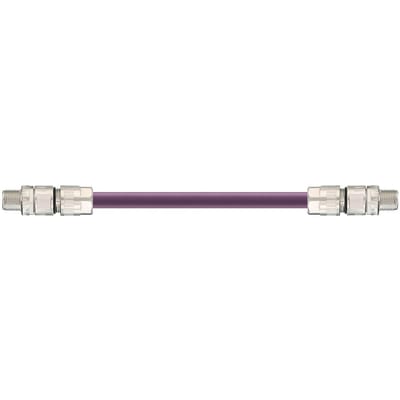 Harnessed SPE cable, PUR 12.5XD, connector A: Harting M12 socket B: Harting M12 socket