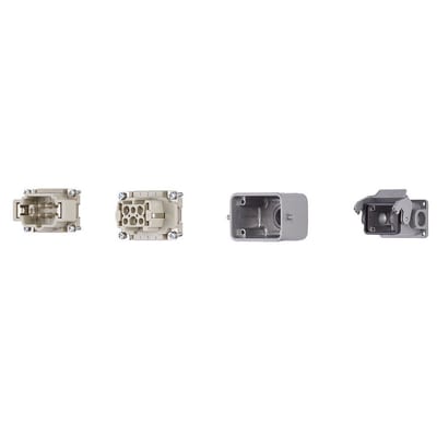 Harting connector set, pin and socket design (MAT90489818.U)