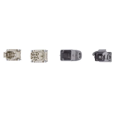 Harting connector set, pin and socket design (MAT90489819.U)