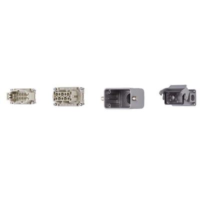 Harting connector set, pin and socket design (MAT90489820.U)