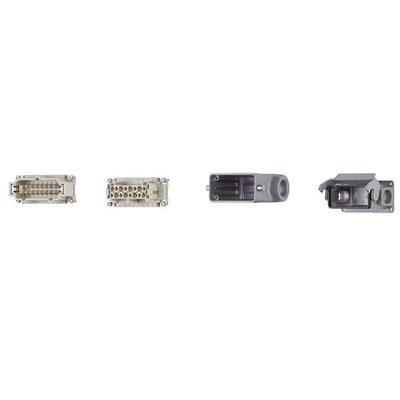 Harting connector set, pin and socket design (MAT90489823.U)