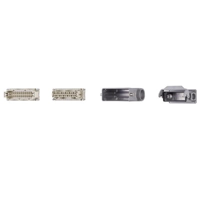Harting connector set, pin and socket design (MAT90489825.U)
