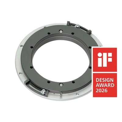 iglide® PRT-04 Slewing Ring with Angle Stop, Aluminum Outer Ring, iglide® J Sliding Elements