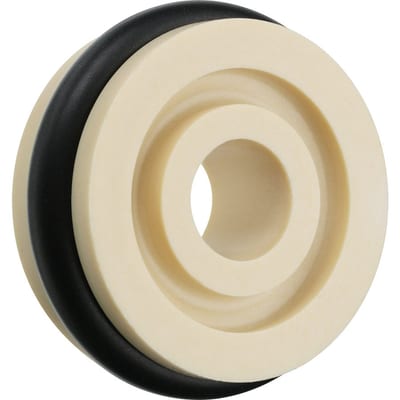 iglide® RLVMO track rollers, V-groove, with rubberized running surface