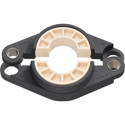 igubal® 2-Hole flange bearing with bearing insert