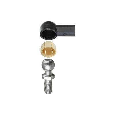 igubal® angled ball joint with liner and ball stud