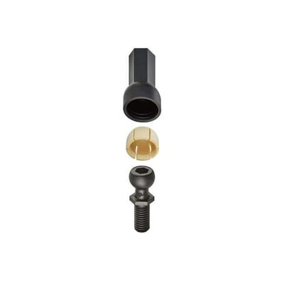 igubal® axial ball joint with ball liner and ball stud