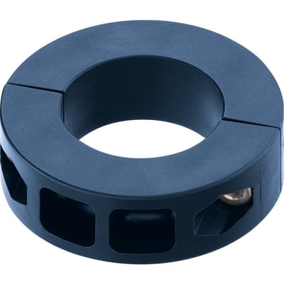 igubal® fixing collars made of plastic, split, for the food industry