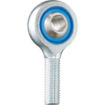 igubal® rod end made of stainless steel with male thread, right-hand/left-hand, KARM/KALM, iglide® A181 bearing ring, mm