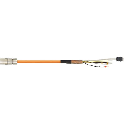 readycable® hybrid servo cable, suitable for Siemens 6FX_002-8QN08 base cable, PVC 11XD (MAT97515130)