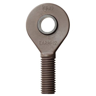 Rod end, high temperature, with male thread, EARM igubal®, spherical ball iglide® X, mm