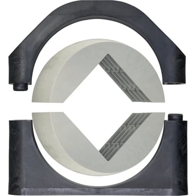 Split pillow block bearing for square profiles, ESQM, igubal® (ESQM-125)