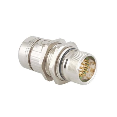 Standard connector, series A, M23 coupling with central attachment