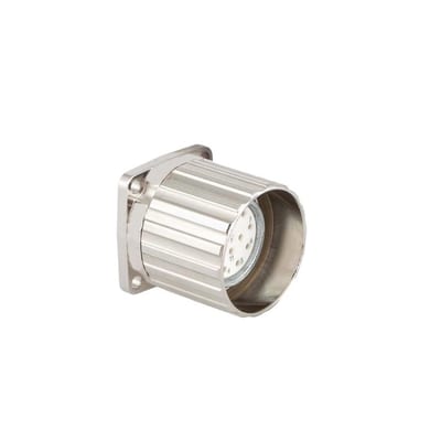 Standard connector, series A, M23 standard feed-through with coupling nut