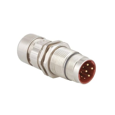 Standard connector, series B, M23 coupling with central attachment