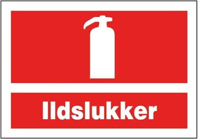 Ildslukker Safety sign - plastic, A4