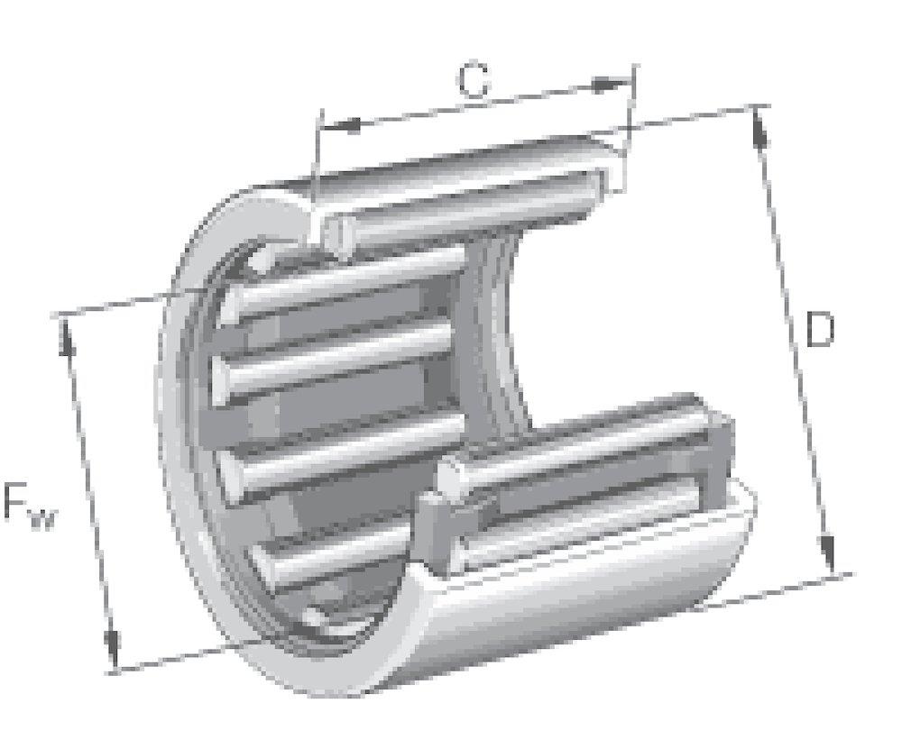 INA HK3038-ZW Needle Bushing - 30mm, 37mm, 38mm