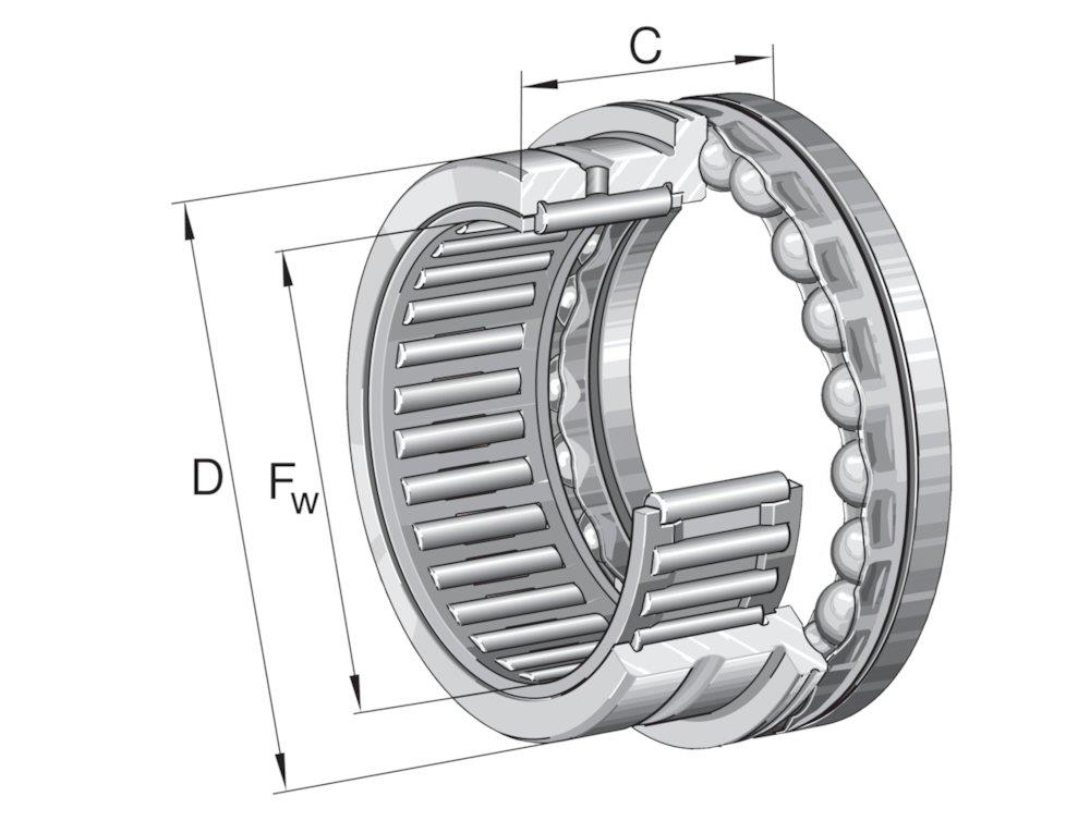 INA NKX 35 Needle Bearing - 35mm, 47mm, 30mm
