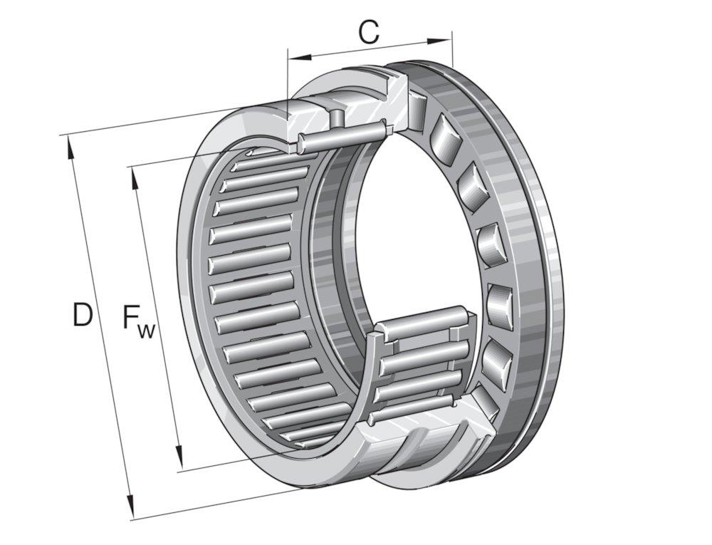 INA NKXR 25 Needle Thrust Bearing - 25mm, 37mm, 30mm