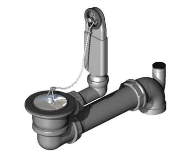 Intra Juvel A8 Drain Set complete with space saver, overflow and plug - Yes, Ofte: A, C, K, MK