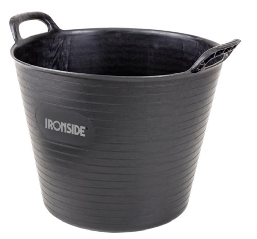 Ironside Bucket flexible black - 25L, LDPE/EVA