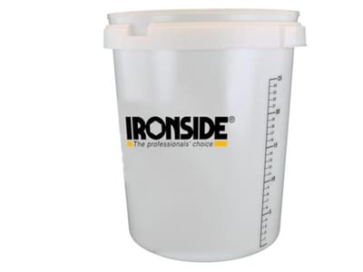Ironside Bucket with scale clear - 30L, plastic