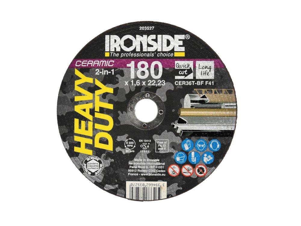 Ironside Ceramic 2IN1 Cutting disc plan - 22.23mm, steel, stainless steel, 203529