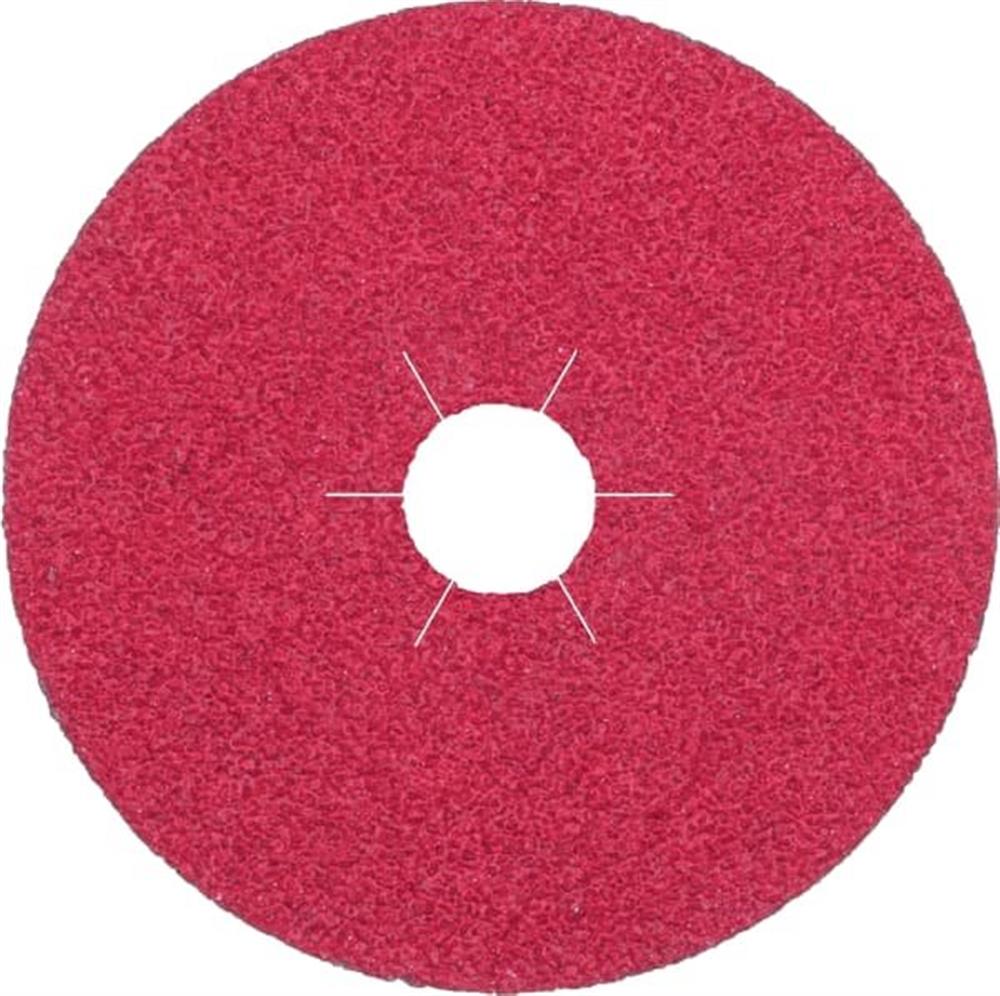 Ironside Ceramic Fiber Disc - 125mm, 60, Stainless steel, steel, 22mm, Centre hole, Angle grinder, Ceramic