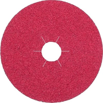 Ironside Ceramic Fiber Disc - 180mm, 60, Stainless steel, steel, 22mm, Centre hole, Angle grinder, Ceramic
