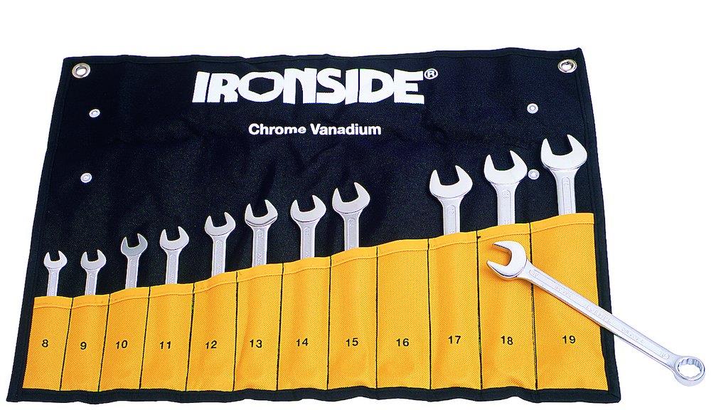 Ironside Combination Wrench Set - 8-19 mm, 12PCS, 112301