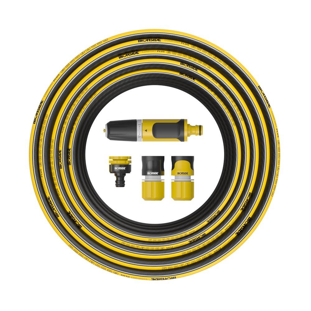 Ironside Comfort+ Water Hose Set 1/2" 20M + 4 conn.
