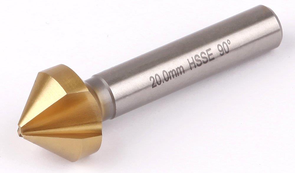 Ironside Countersink HSS TiN2 - 90°, cylindrical shaft, HCSW-C16