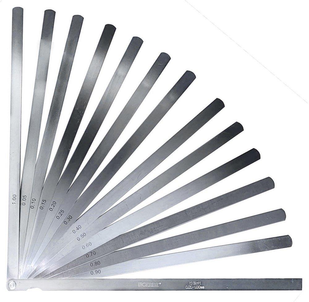 Ironside Feeler Gauge Set 13 pieces steel - 0.05mm, 1mm, 300mm, 102291