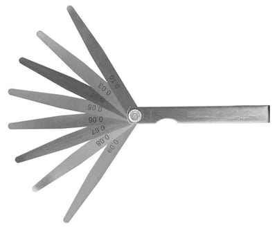 Ironside Feeler Gauge Set 8 pieces steel - 0.03mm, 0.1mm, 100mm, 102283