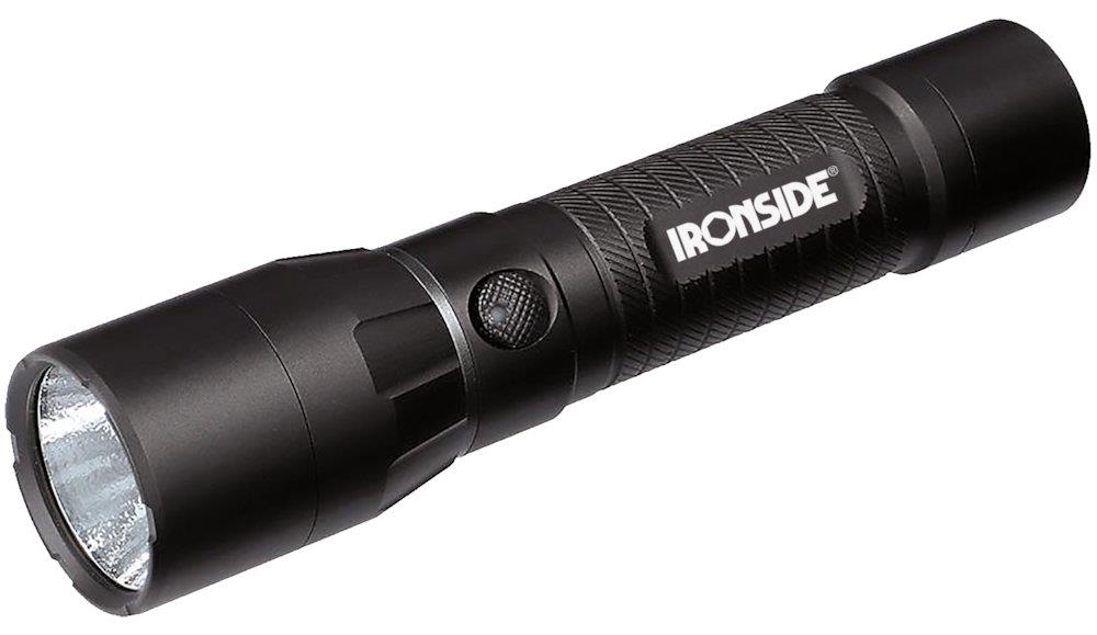 Ironside Flashlight with 4 light levels - 3,7V/2500 mAh Li-poly, Rechargeable, 2000/1000/500/100LM, No, 400118