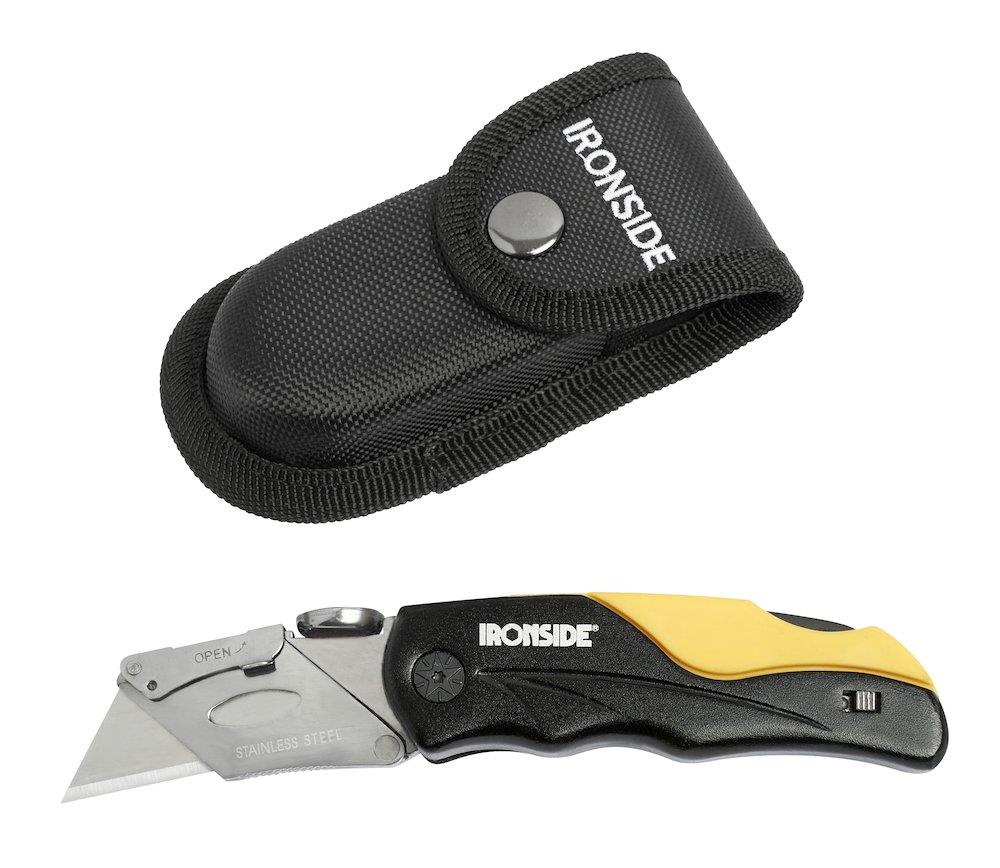 Ironside Folding Knife with sheath and 6 knife blades