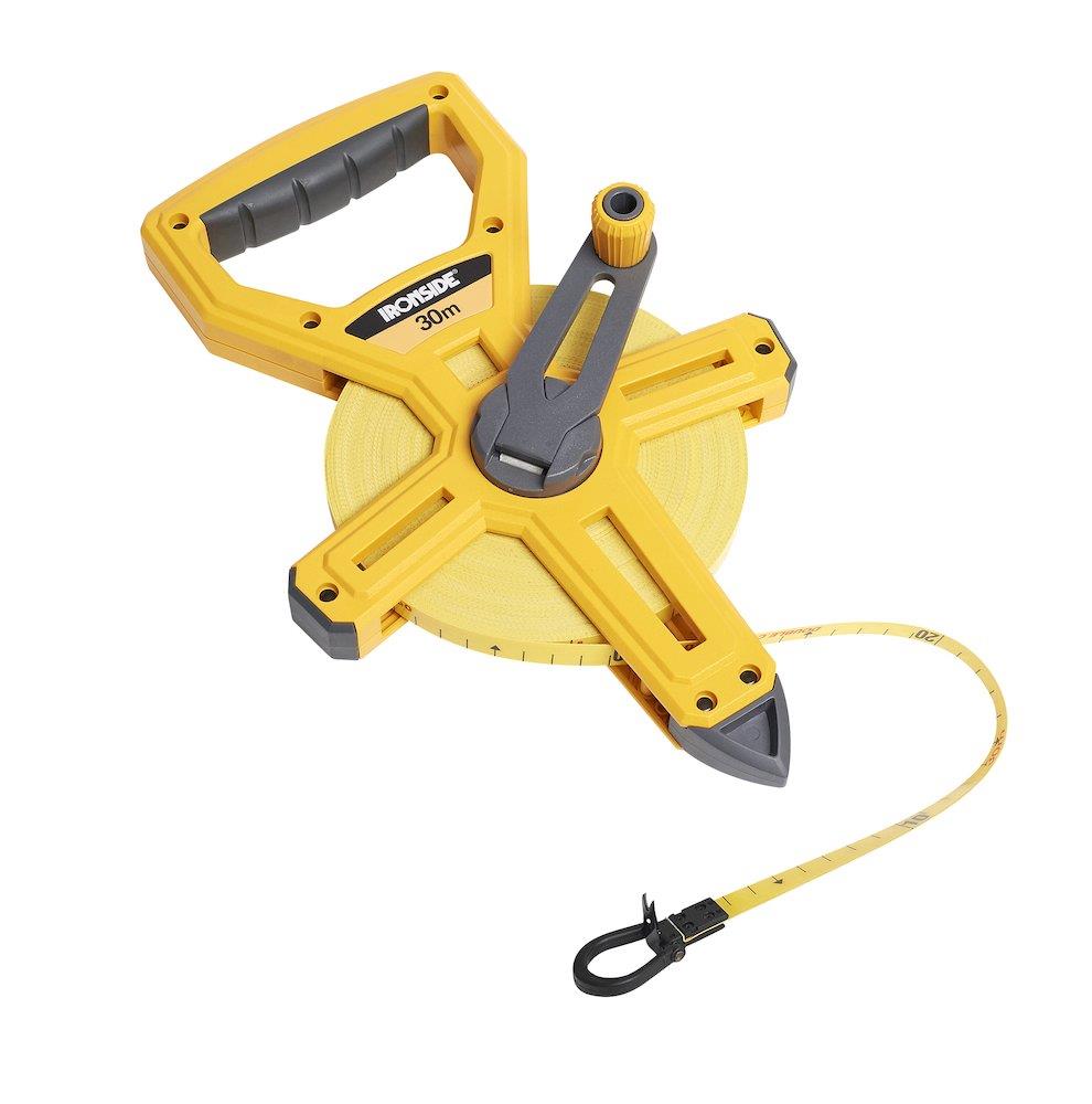 Ironside Frame Tape Measure fibreglass ABS plastic/rubber housing - 50M, 13mm, EC2