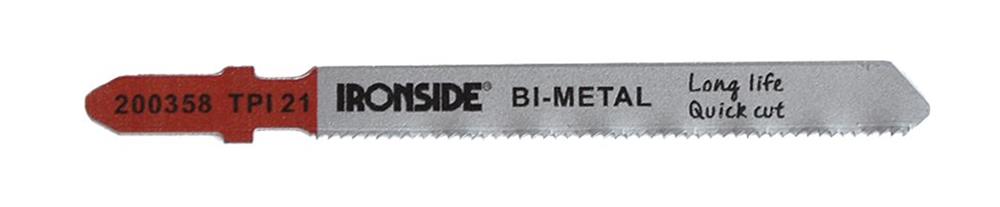 Ironside Jigsaw Blade T118AF - 85mm, Metal, 21 TPI, 25PCS, 203130