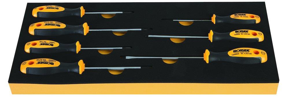 Ironside module Tool Assortment screwdrivers, straight/PH/PZ - 7PCS, 188mm, 403mm, 1/3 drawer