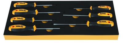 Ironside module Tool Assortment screwdrivers, straight/PH/PZ - 7PCS, 188mm, 403mm, 1/3 drawer