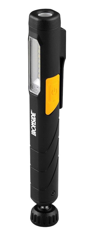 Ironside Pen Light with magnetic 360° base - 3,7V/1100 mAh Li-ion, Rechargeable, 220LM