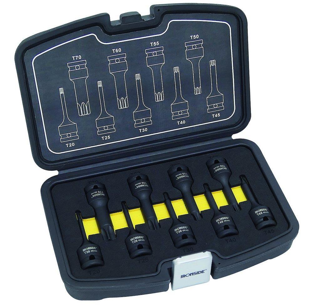 Ironside Power Sockets in Set Torx 20-70 - 1/2", 9PCS