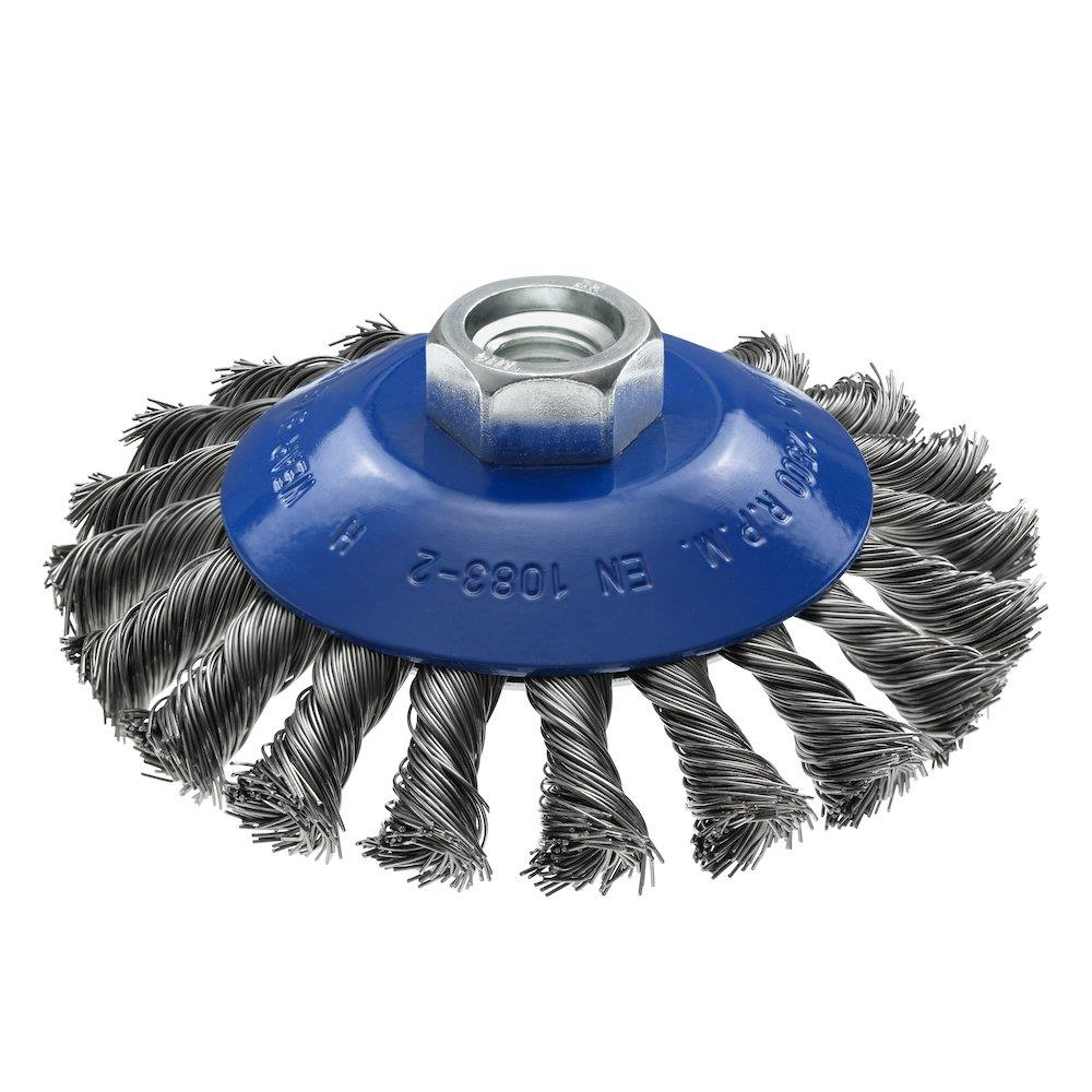 Ironside Rotary brush steel, snoet - 115mm, 0.5mm, M14