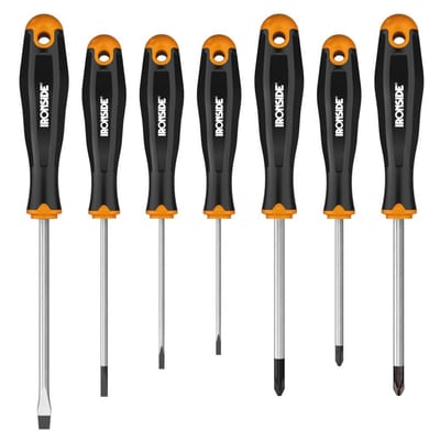 Ironside Screwdriver Set straight/PH/PZ - 7PCS, 103647