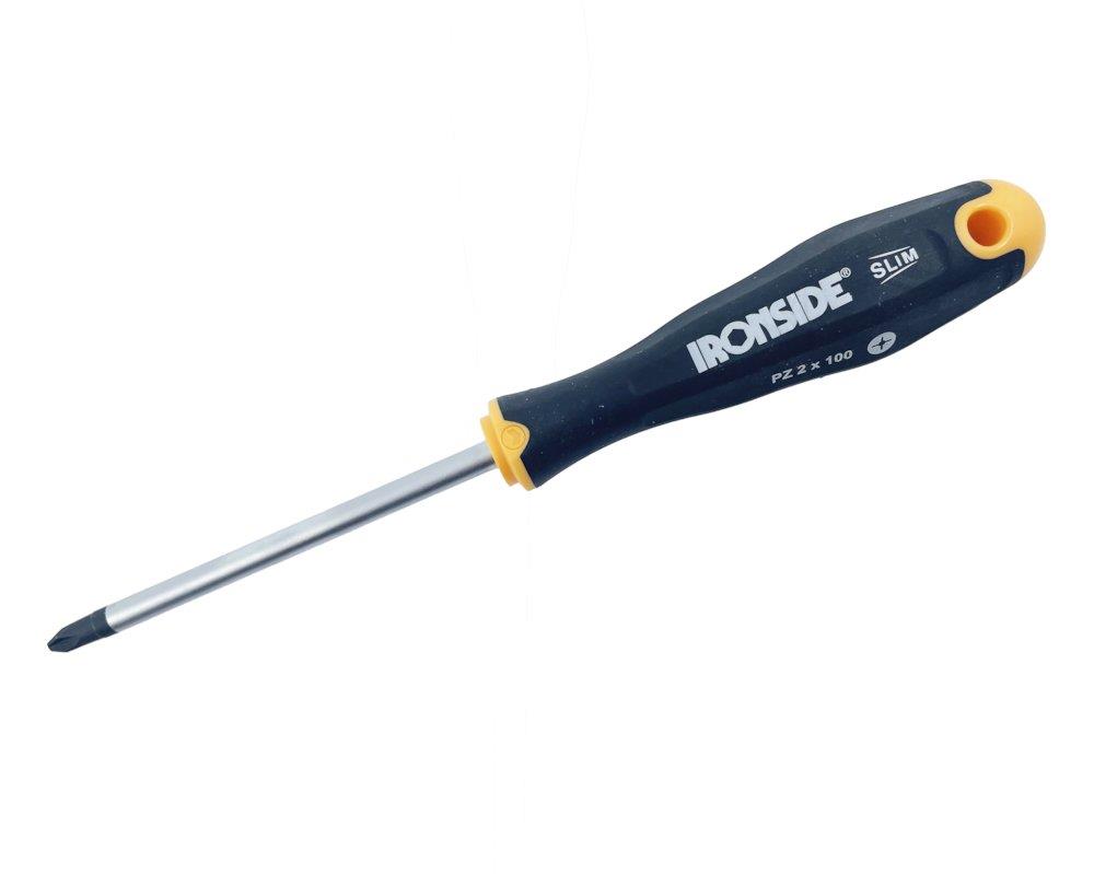 Ironside Screwdriver slim pozidriv - PZ2, 100mm, 103646