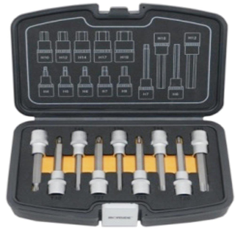 Ironside Socket Set torx ext. Torx - 9PCS, 1/2", 203169