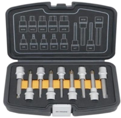 Ironside Socket Set torx ext. Torx - 9PCS, 1/2", 203169